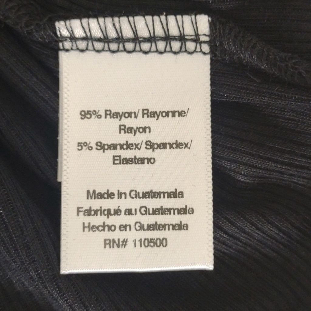 Laila Jayde black 3/4 sleeved lightweight sweater with built-in Cami, XL, NWT - Picture 9 of 9
